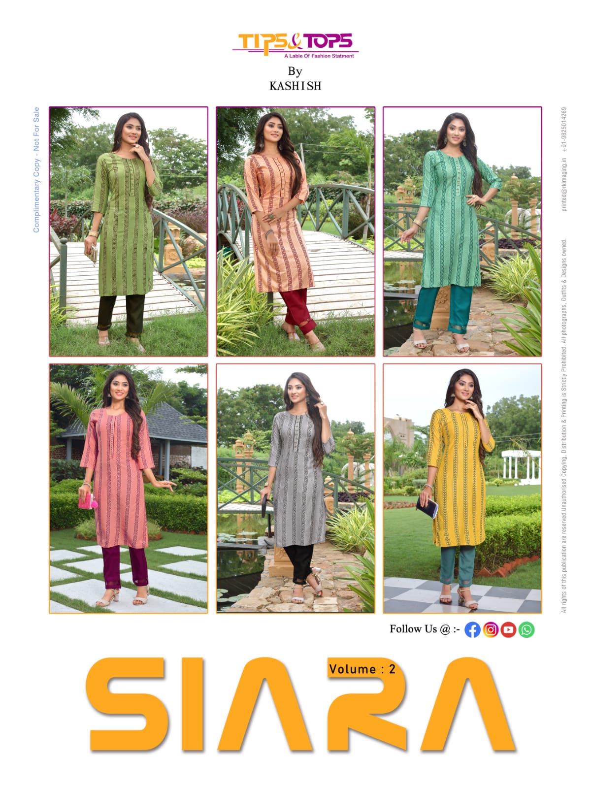 TIPS TOPS SIARA 2 Fancy Regular Wear Rayon Printed Kurti With Bottom Collection